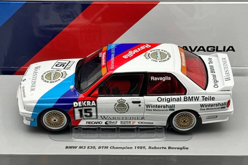 BMW M3 (E30) #15 DTM Champion 1989 Roberto Ravaglia W18038002C фото